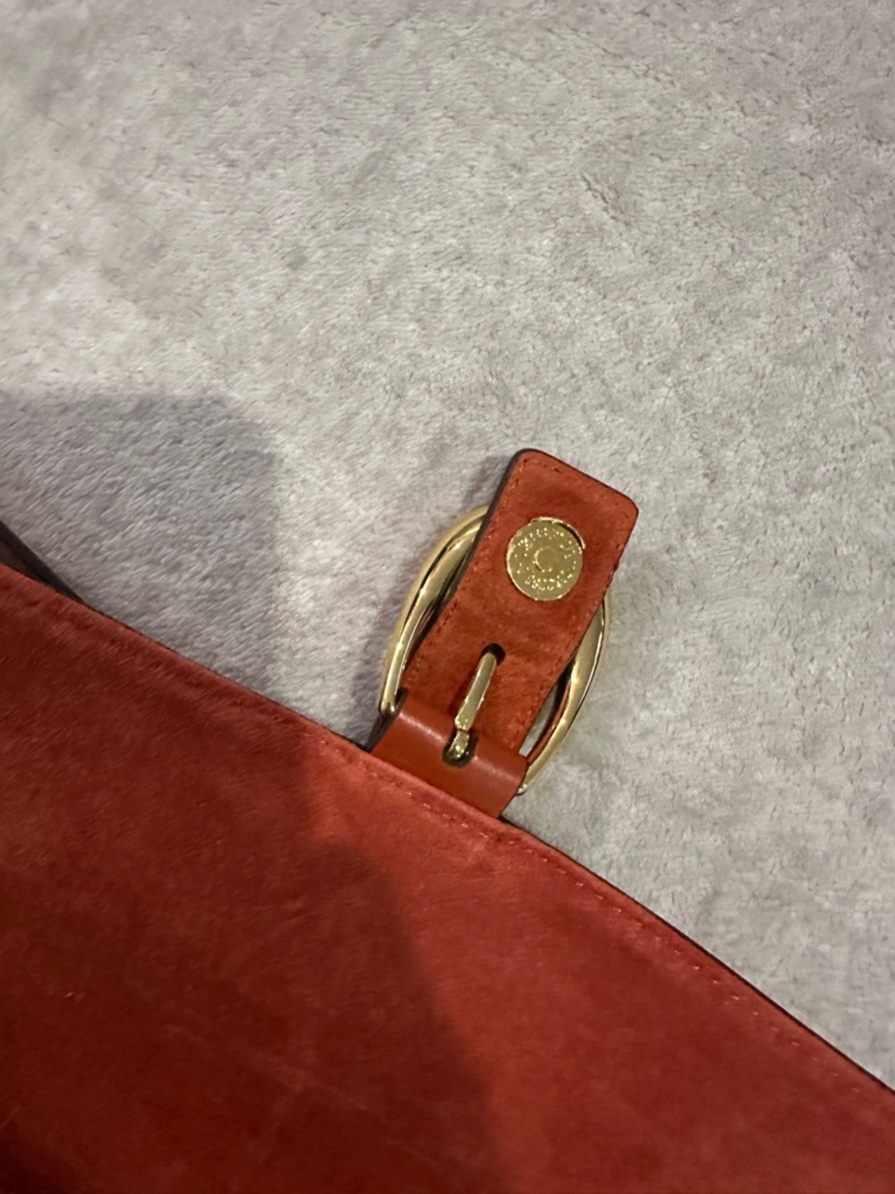 Staud orange/auburn Suede Shoulder Bag - Picture 7 of 7